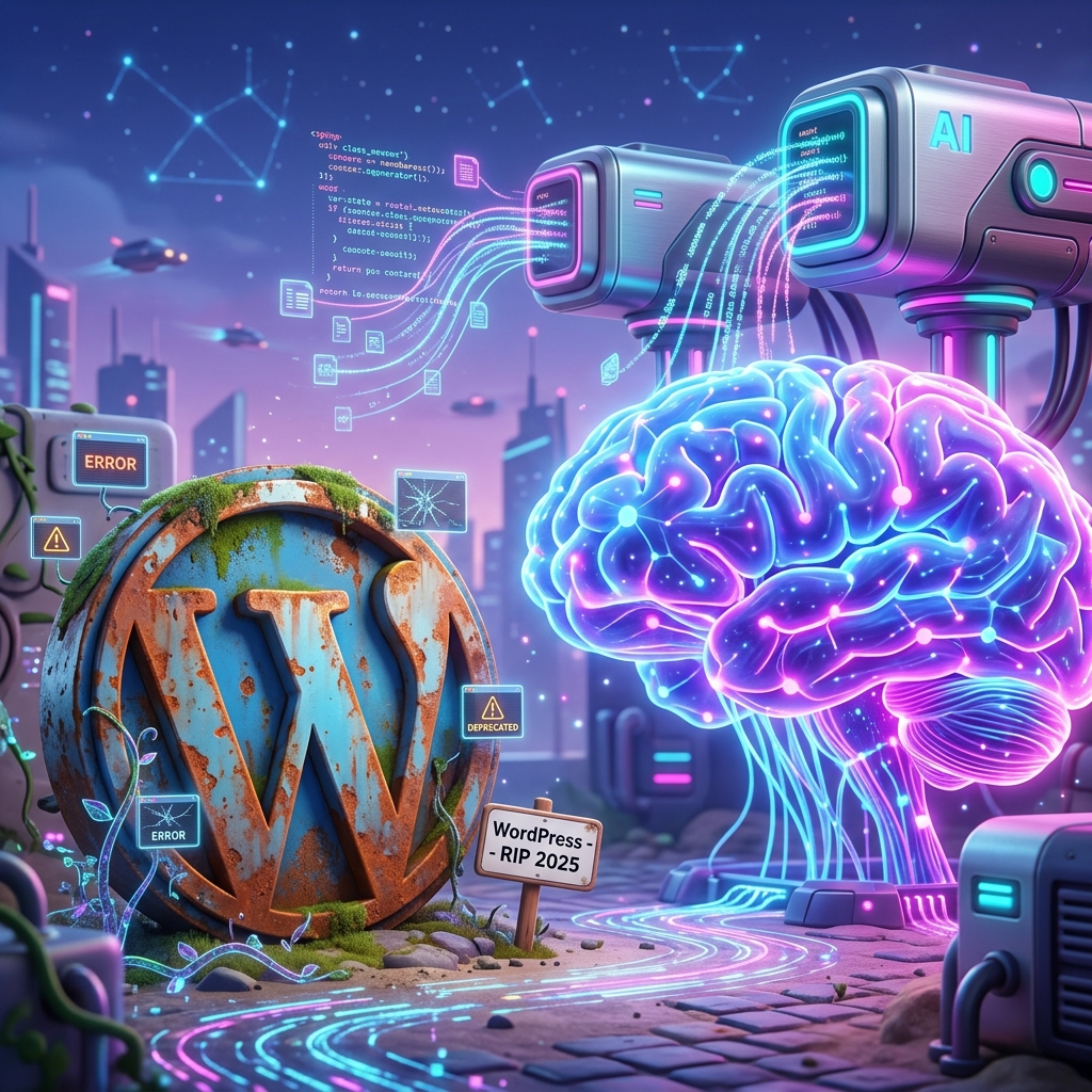 Por qué WordPress está condenado a morir por culpa de la Inteligencia Artificial
